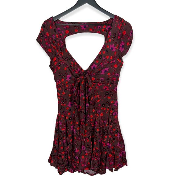 Free People It Takes Two Wrap Dress in Plum Size Small - Picture 11 of 11